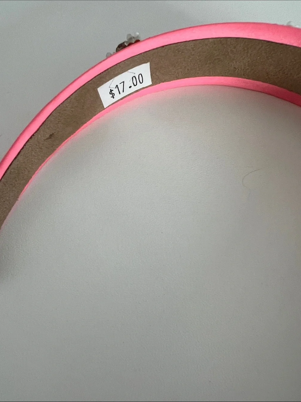 NWT pink jeweled headband